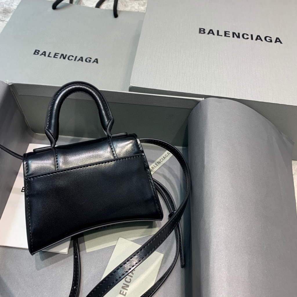 Balenciaga 664676 Mini top -clep gold Gold black