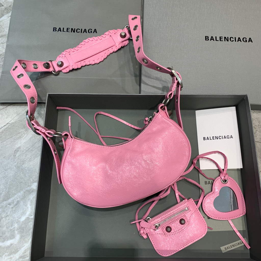 Balenciaga 700940210 NEO CAGOLE XS lambskin handbag sand pink