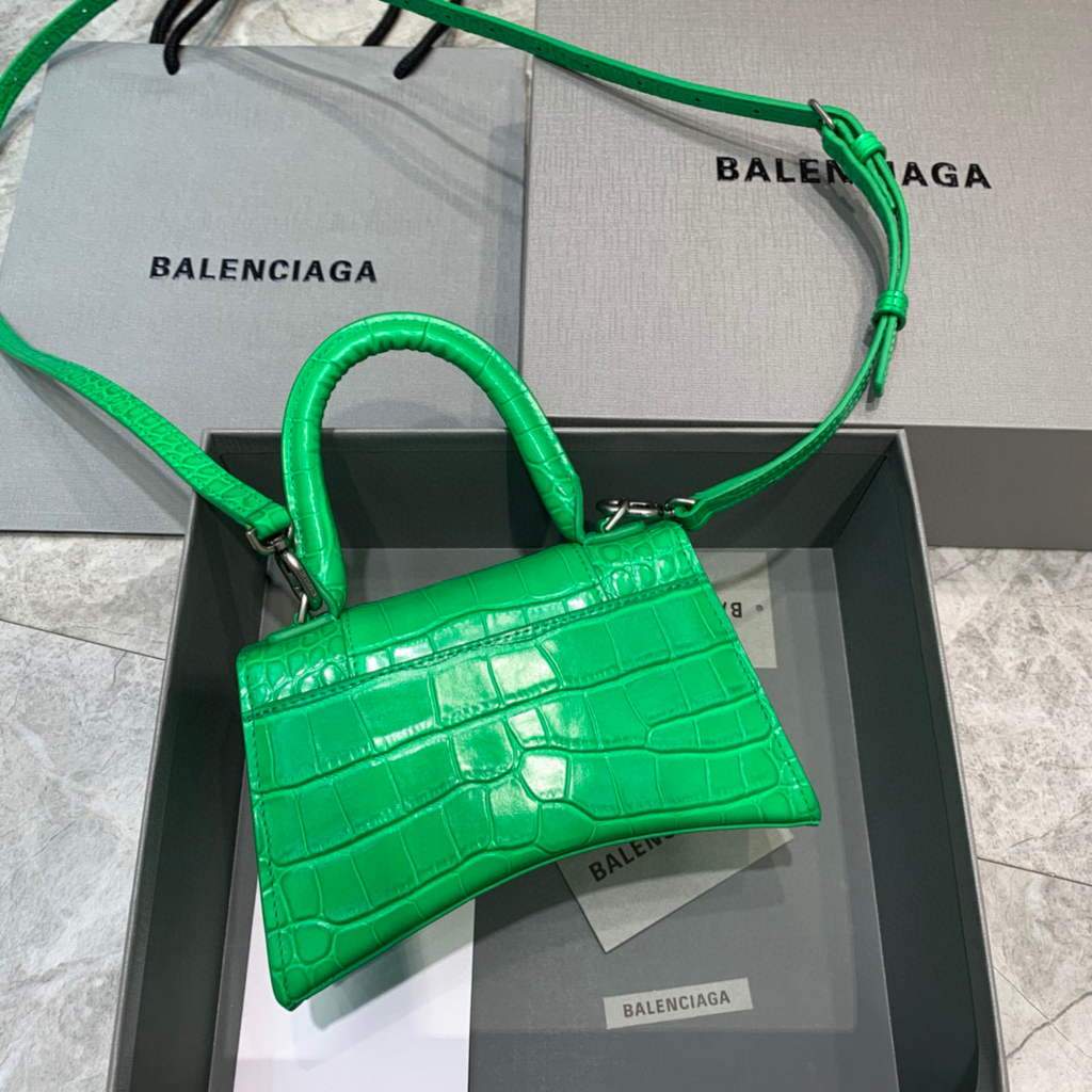 Balenciaga 592833 Greenna for Hourglass Handle for Hourglass