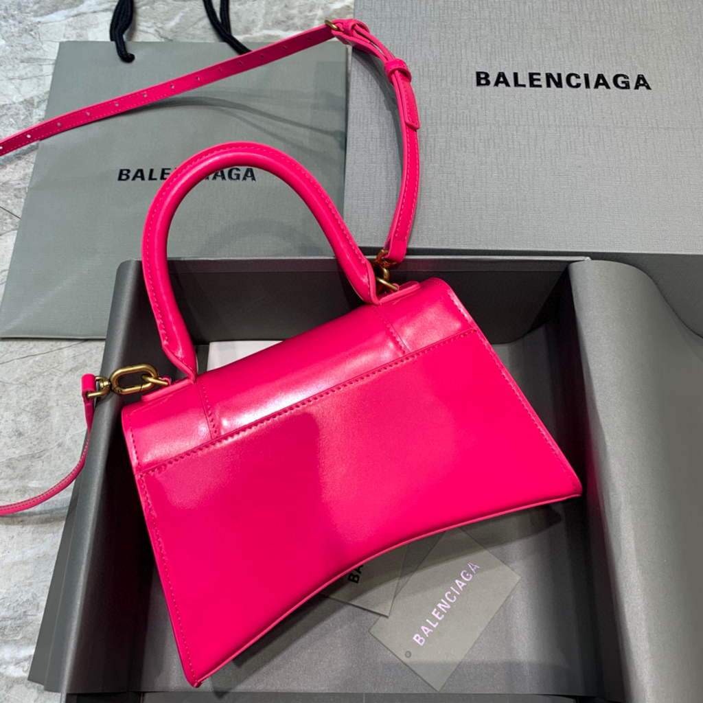 Balenciaga 593546 Hourglass for Hourglass from Lacking Cog Gold Plum