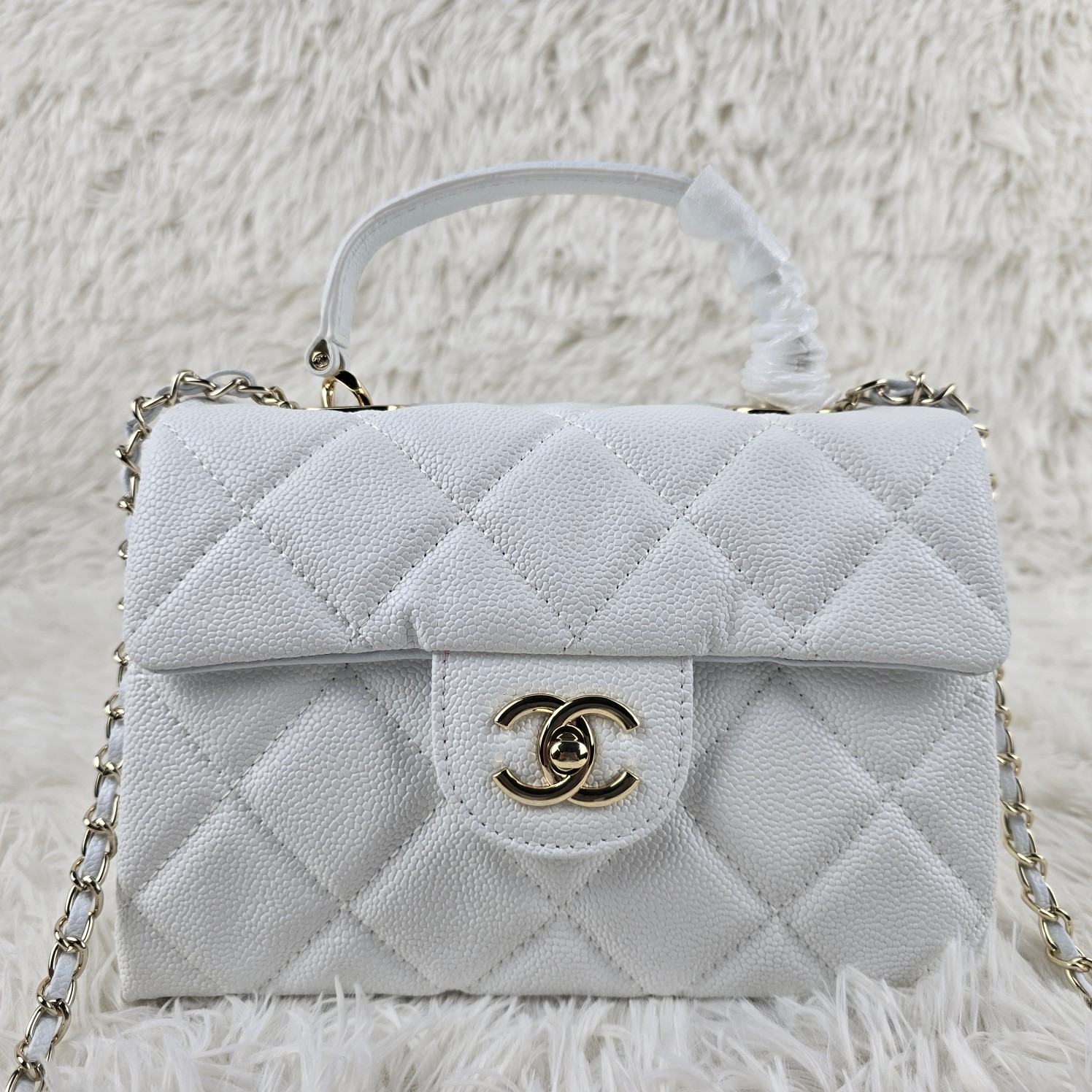 chanel handbags Vintage cowhide leather bag 1001