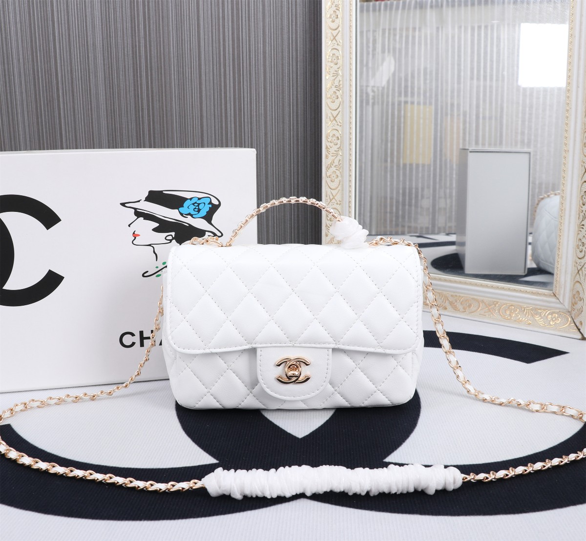 Chanel 23A Diamond Handle CF Mini 8838