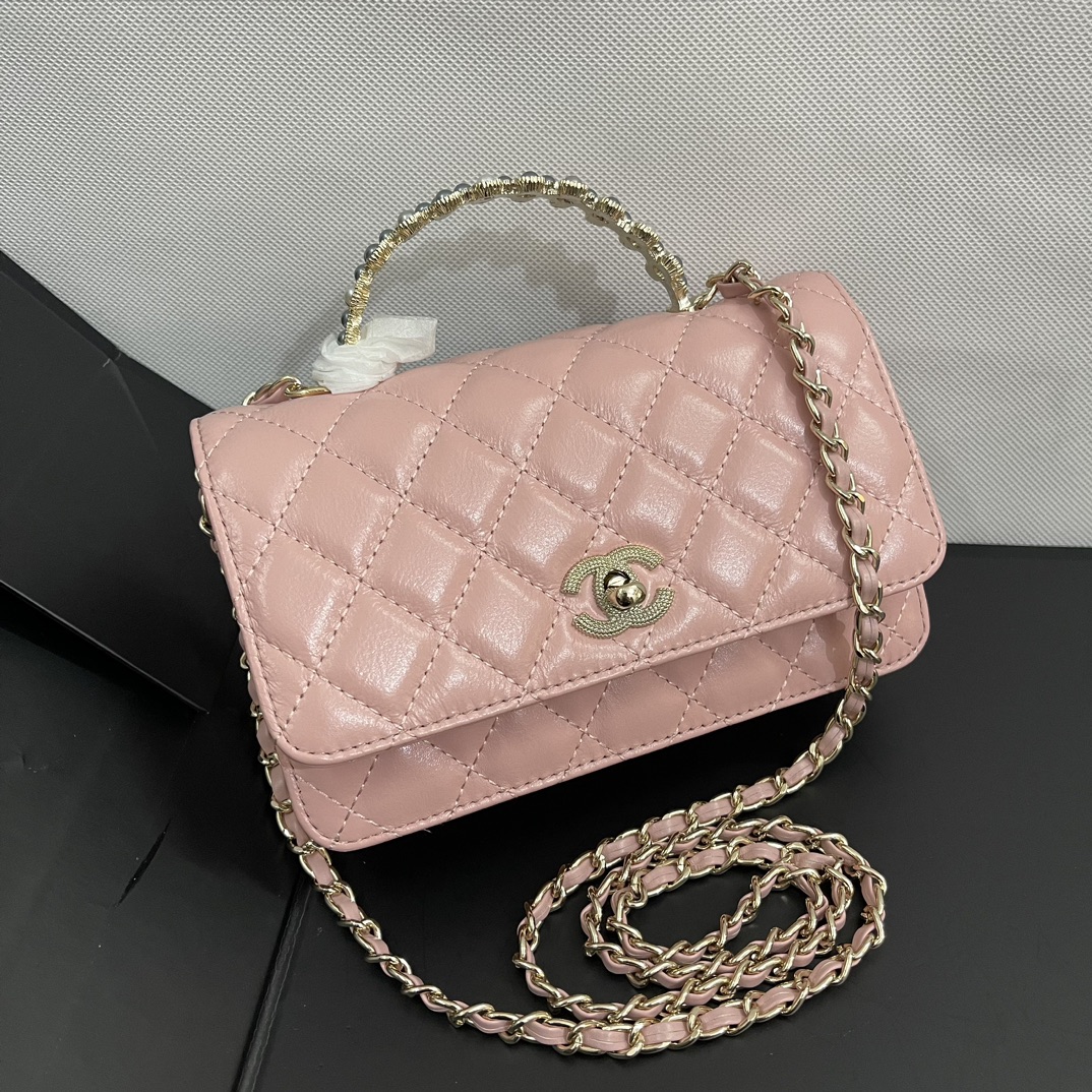 Chanel 24p pearl handle woc 510 Pink Three-color&single-ply