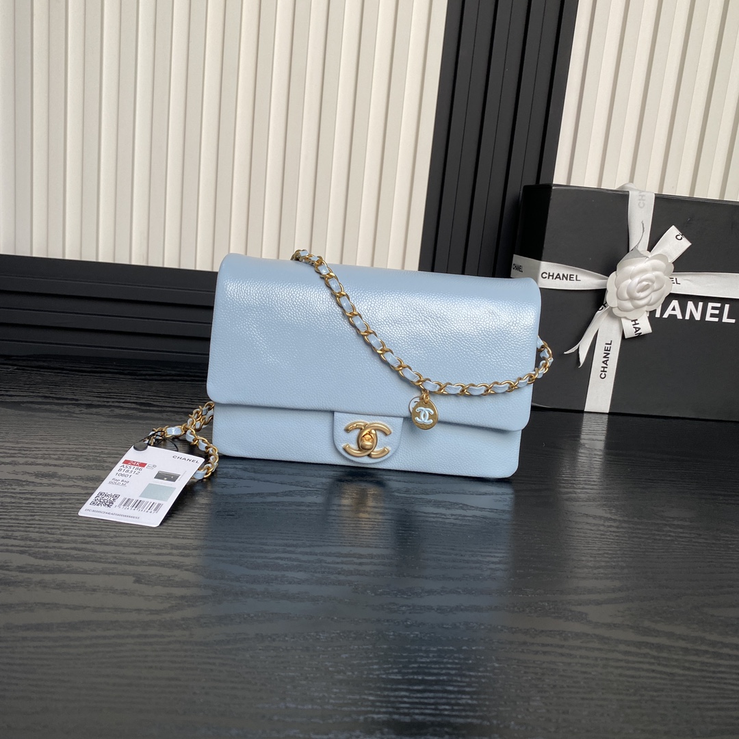 Chanel 24k CF Medieval New Handbag Blue