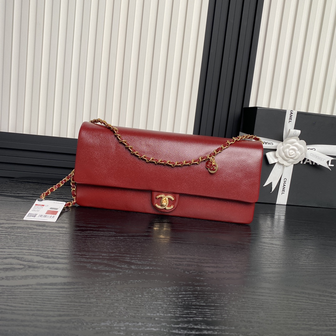 Chanel 24k CF Medieval New Handbag AS5182 Red