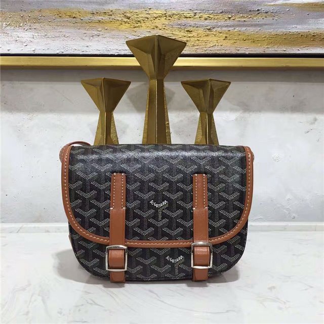 Goyard 2016 Goyardine Belvedere PM Brown