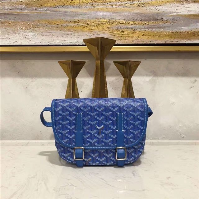 Goyard 2016 Goyardine Belvedere PM Blue