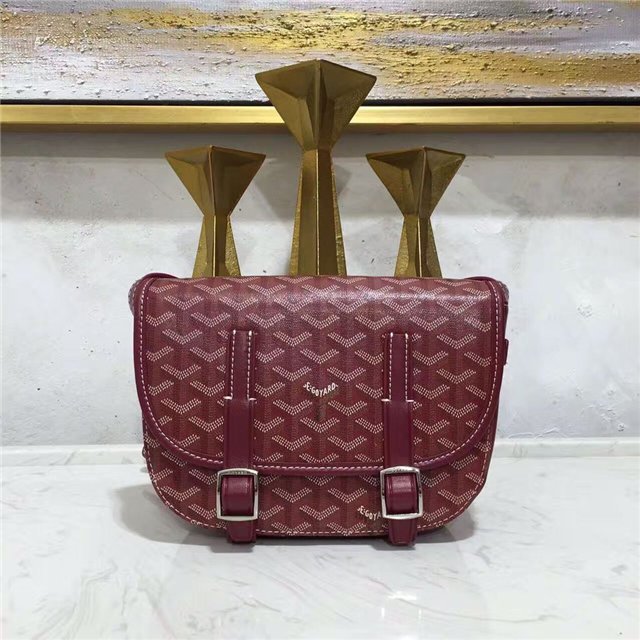 Goyard 2016 Goyardine Belvedere PM Ruby Red