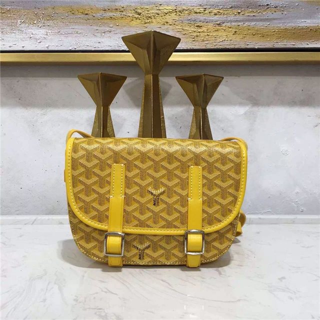 Goyard 2016 Goyardine Belvedere PM Yellow