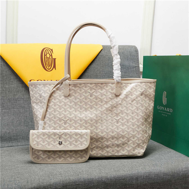 Goyard Saint Louis Tote MM Rice-White