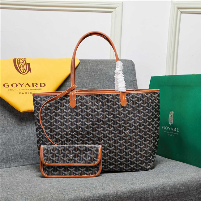 Goyard Saint Louis Tote MM Black-Brown