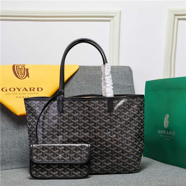 Goyard Saint Louis Tote MM Black&Orange-Brown