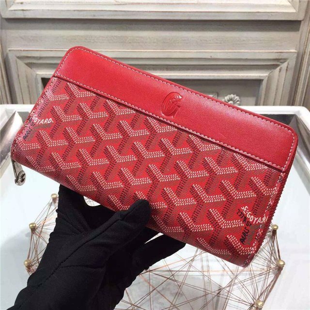 Goyard Matignon Around Zippy long Wallet red