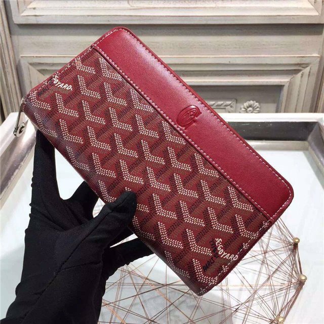 Goyard Matignon Around Zippy long Wallet Dark-Red