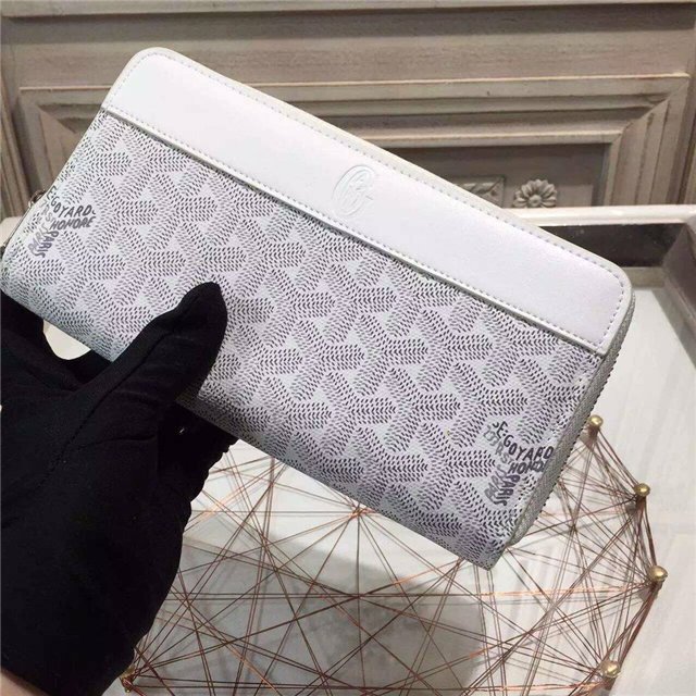 Goyard Matignon Around Zippy long Wallet White-Grizzly