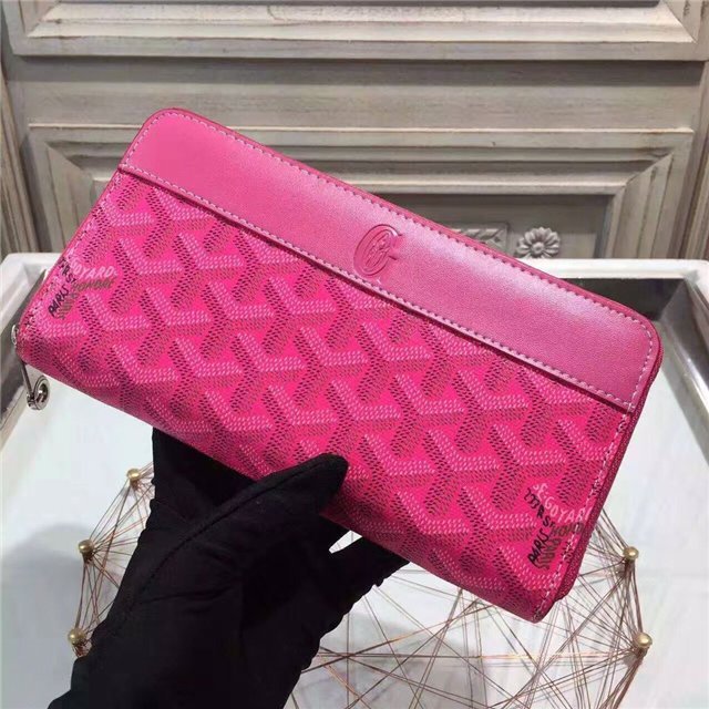 Goyard Matignon Around Zippy long Wallet Pink