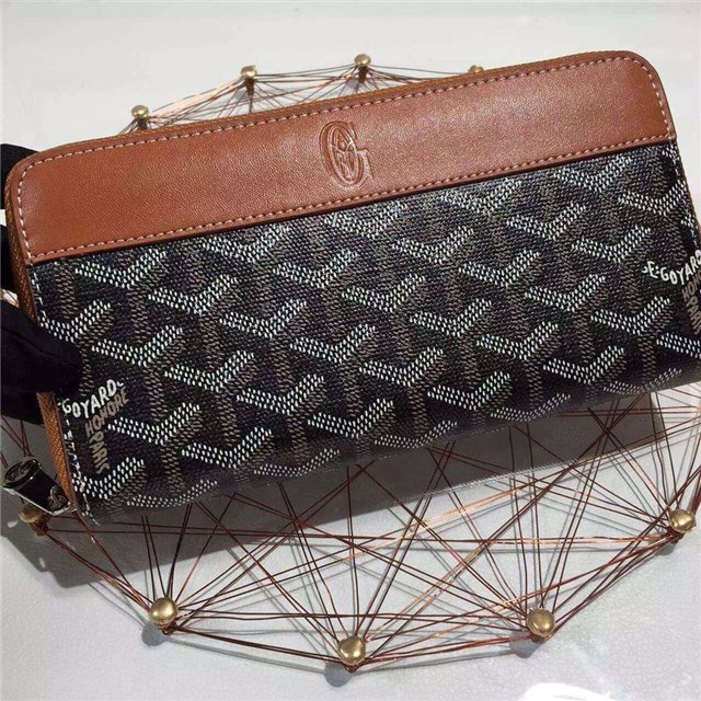 Goyard Matignon Around Zippy long Wallet Black-Brown