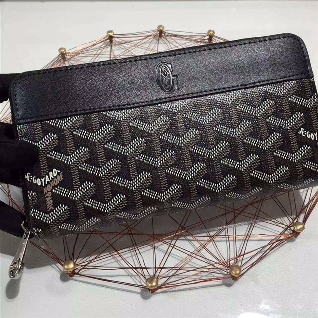 Goyard Matignon Around Zippy long Wallet Black