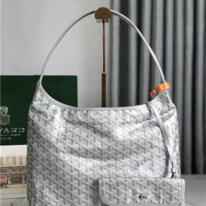 Goyard Boheme Hobo Bag 66201 Silver