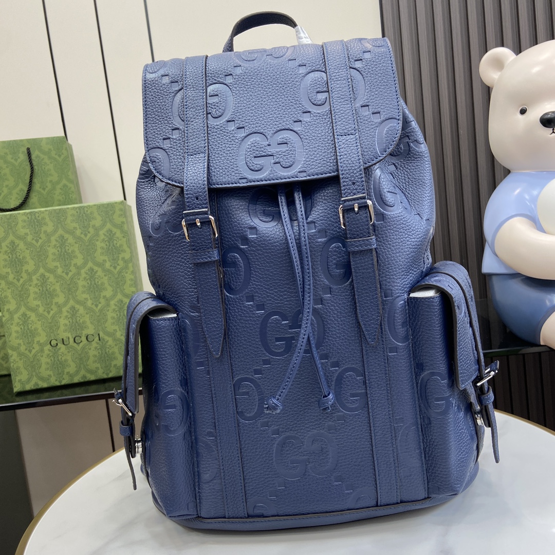 Super Double G Backpack 625770 Blue/Press G