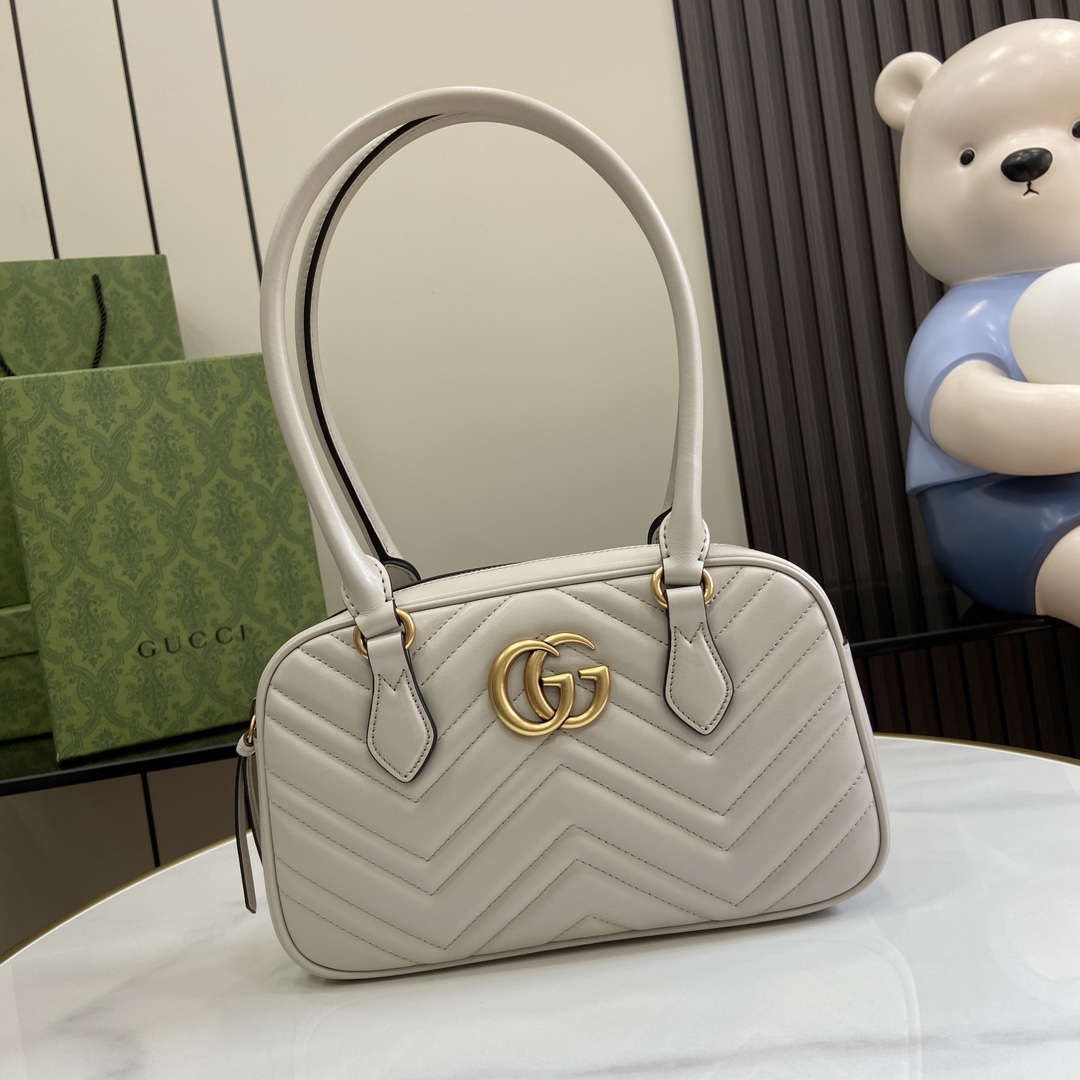 GG MARMONT small tote bag 795199 light grey