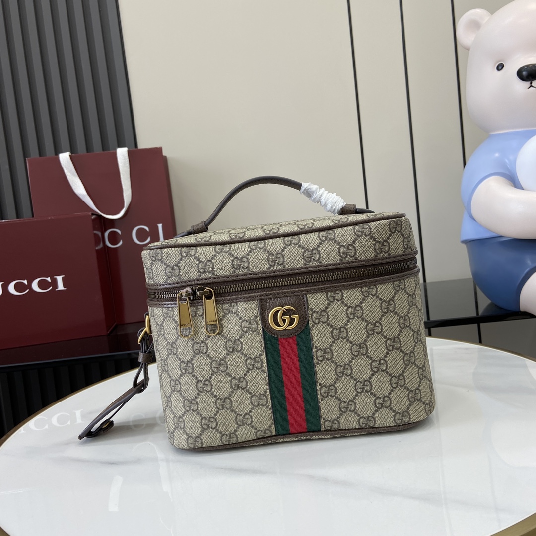 Gucci Porter Medium Travel Bag 811489 brown gum brown