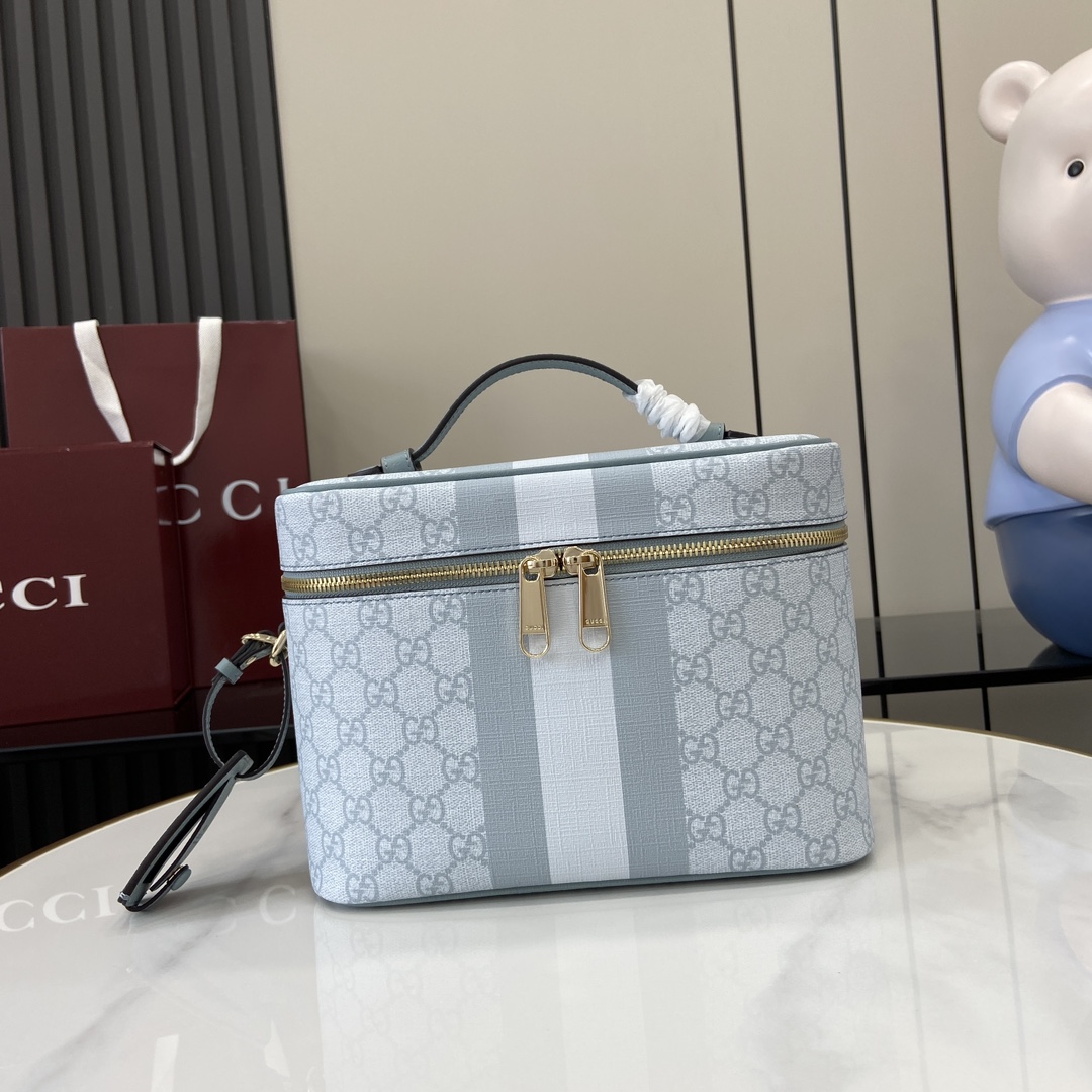 Gucci Porter Medium Travel Bag 811489 grey-blue