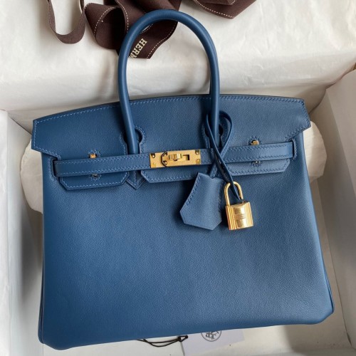 Hermes Birkin 25 Retourne Handmade Bag In Nata Swift Calfskin