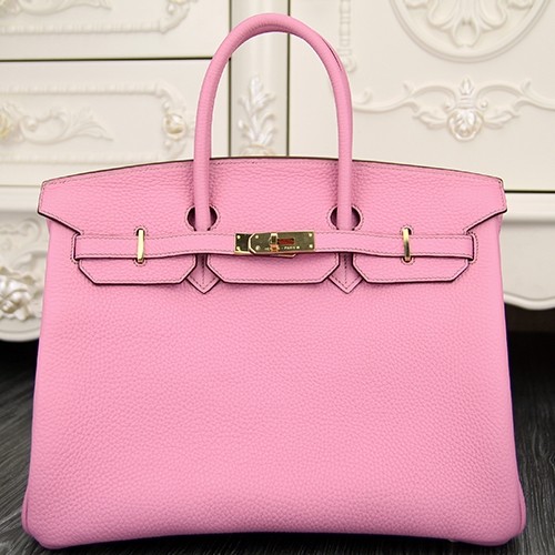 Hermes Birkin 30cm 35cm Bag In Pink Clemence Leather