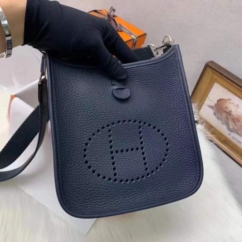 Hermes Dark Blue Evelyne II TPM Messenger Bag