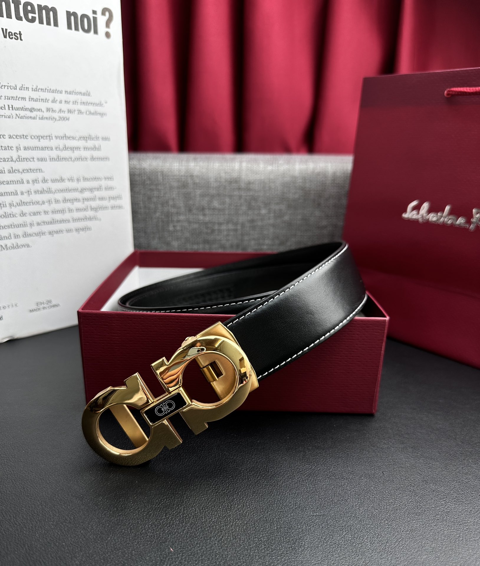 Ferragamo belt classic collection 1446