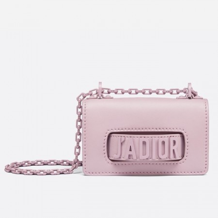 Dior Mini J'Adior Bag In Pink Ultra Matte Calfskin