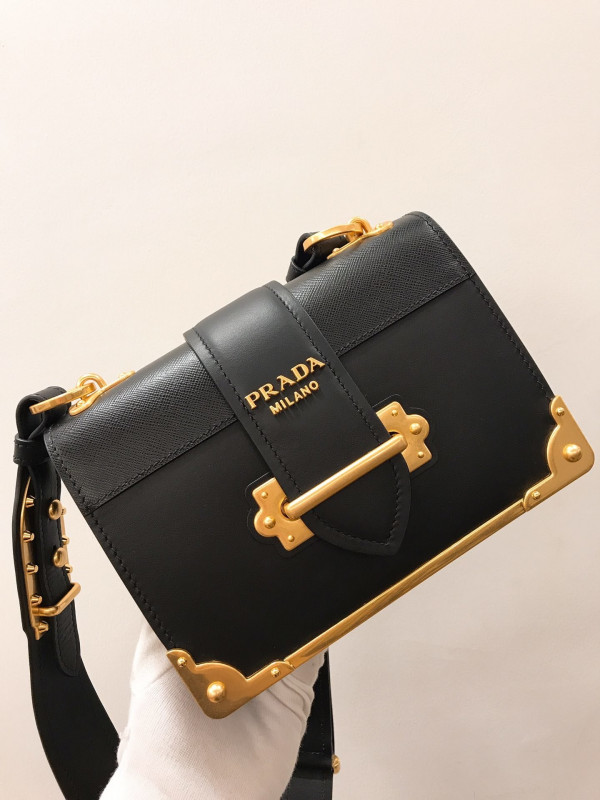 PRADA High Quality CAHIER LEATHER SHOULDER BAG FHN-2020-128204