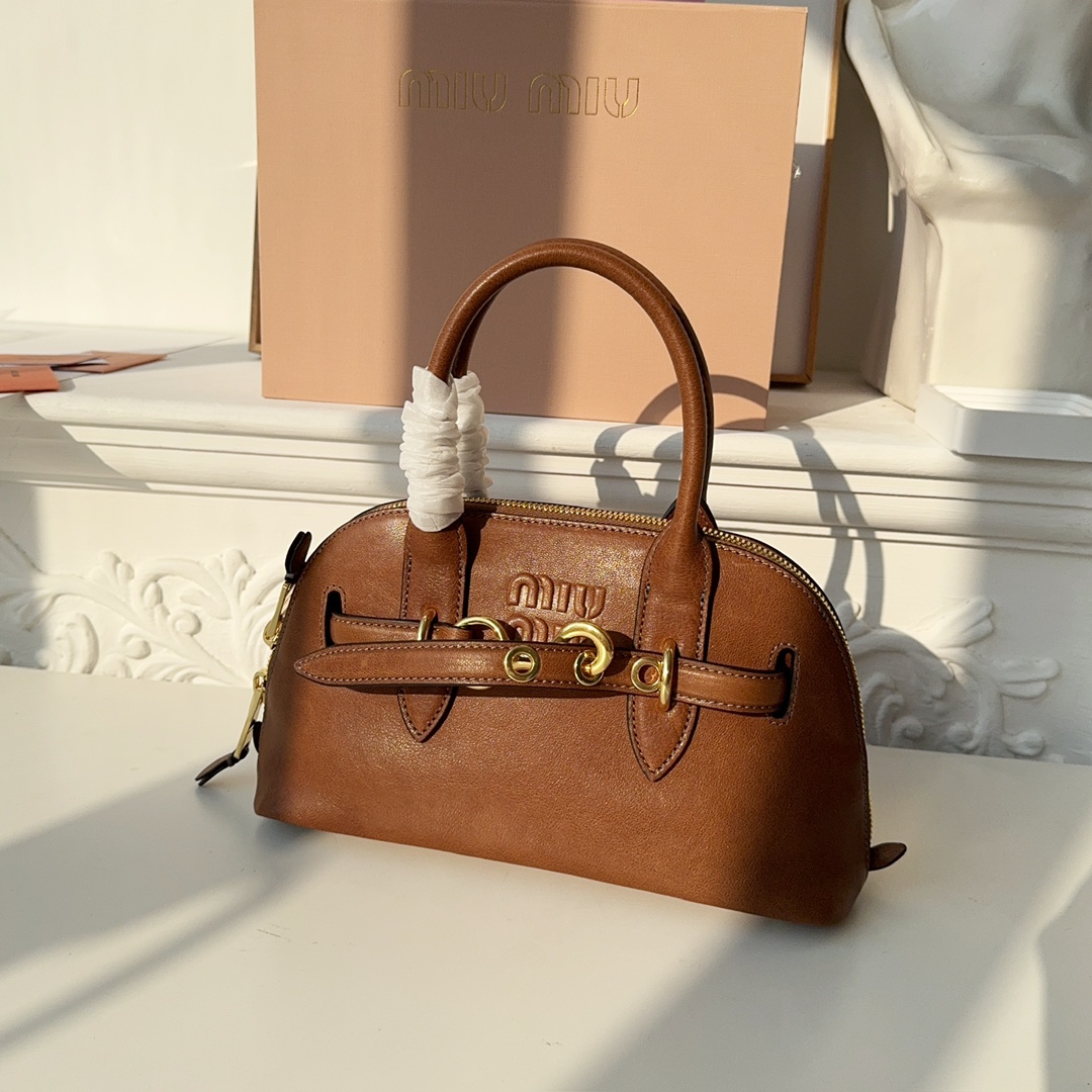 MiuMiu Aventure Nappa Leather Handbag Large